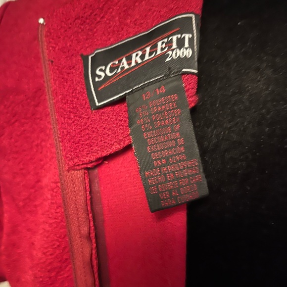 SCARLETT Daring dark red rose colored short sleeve semi formal maxi dress - Picture 11 of 11